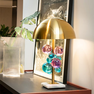 Glass Bubble Style Table Lamp