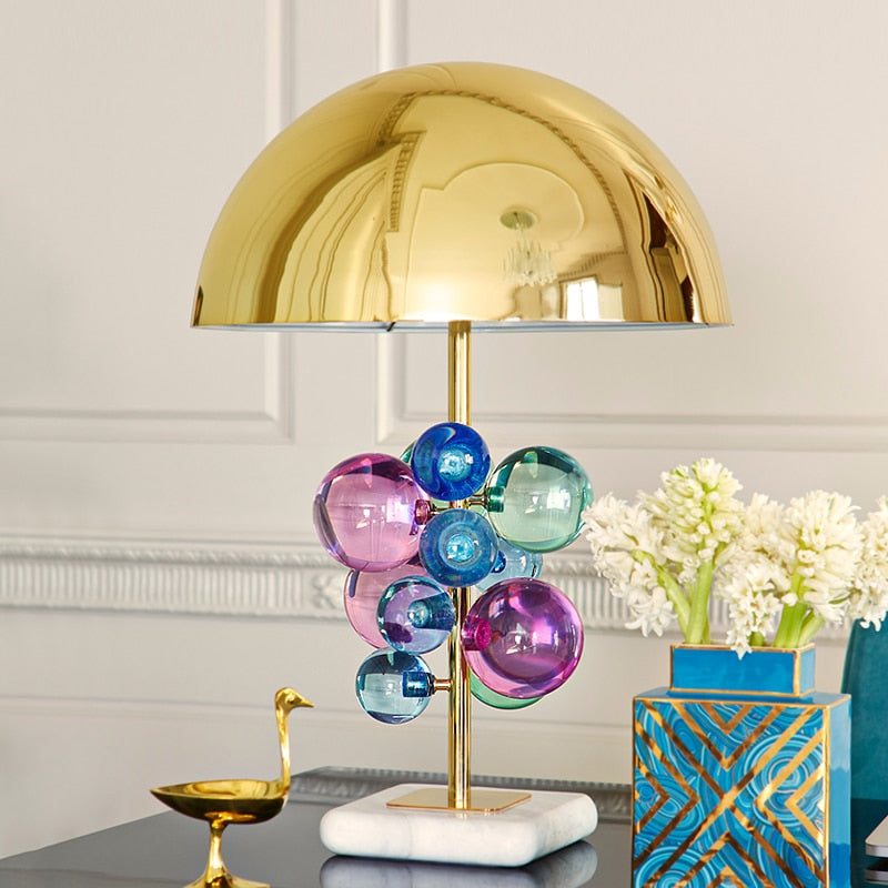 Glass Bubble Style Table Lamp