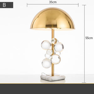 Glass Bubble Style Table Lamp