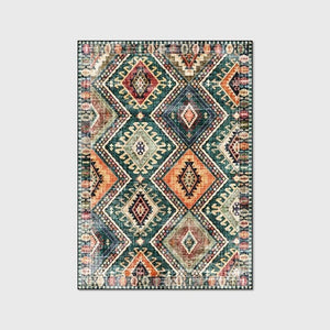 Retro Geometric Area Rug