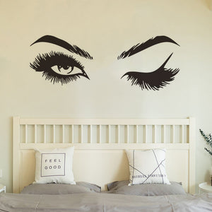 Ooo La Lashes & Brows Vinyl Fashion Wall Decal